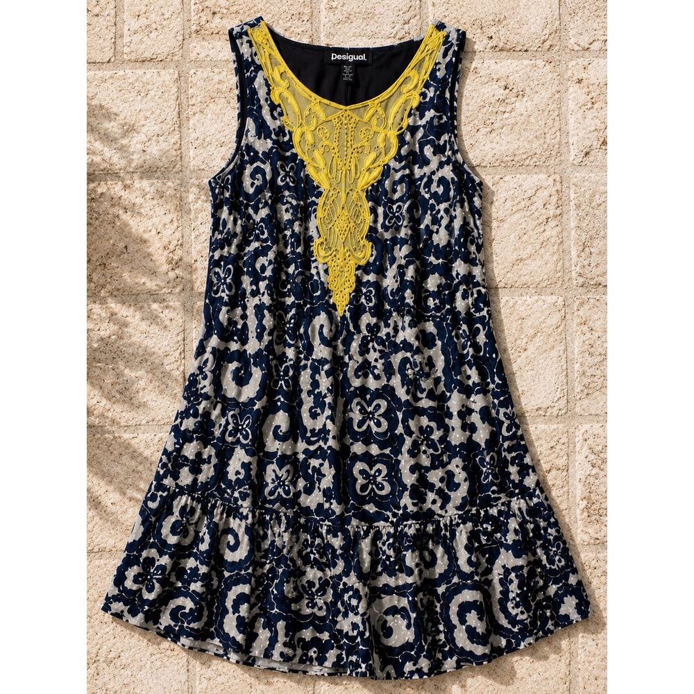 Desigual by Monsieur Lacroix Amalfi Coast Positano Dress EU 36 US 4 Resort Vacay